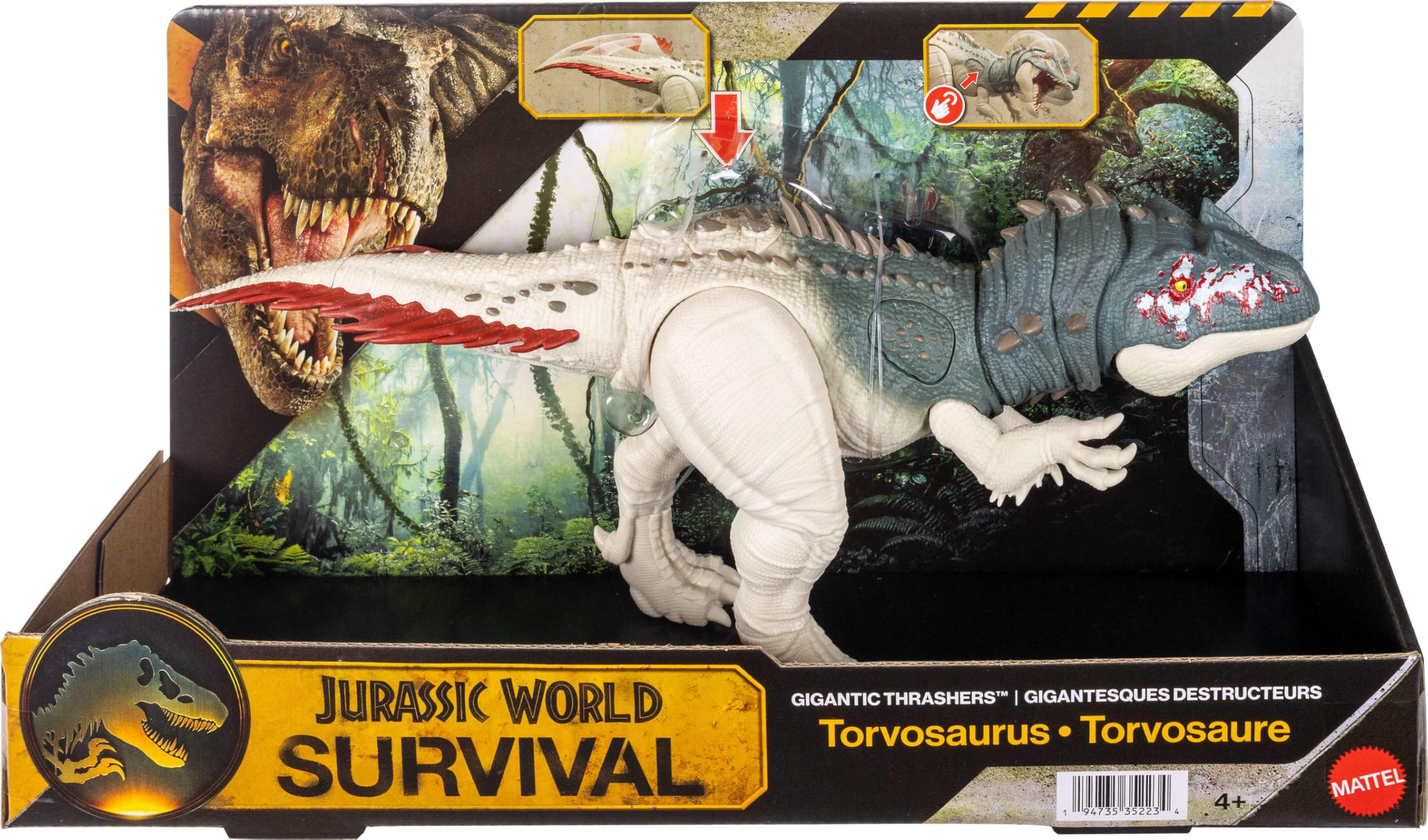 Amazon.com: Mattel Jurassic World Dinosaur Figure Toy, Gigantic